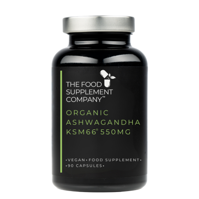 Organic Ashwagandha KSM66® 550mg Capsules (90)