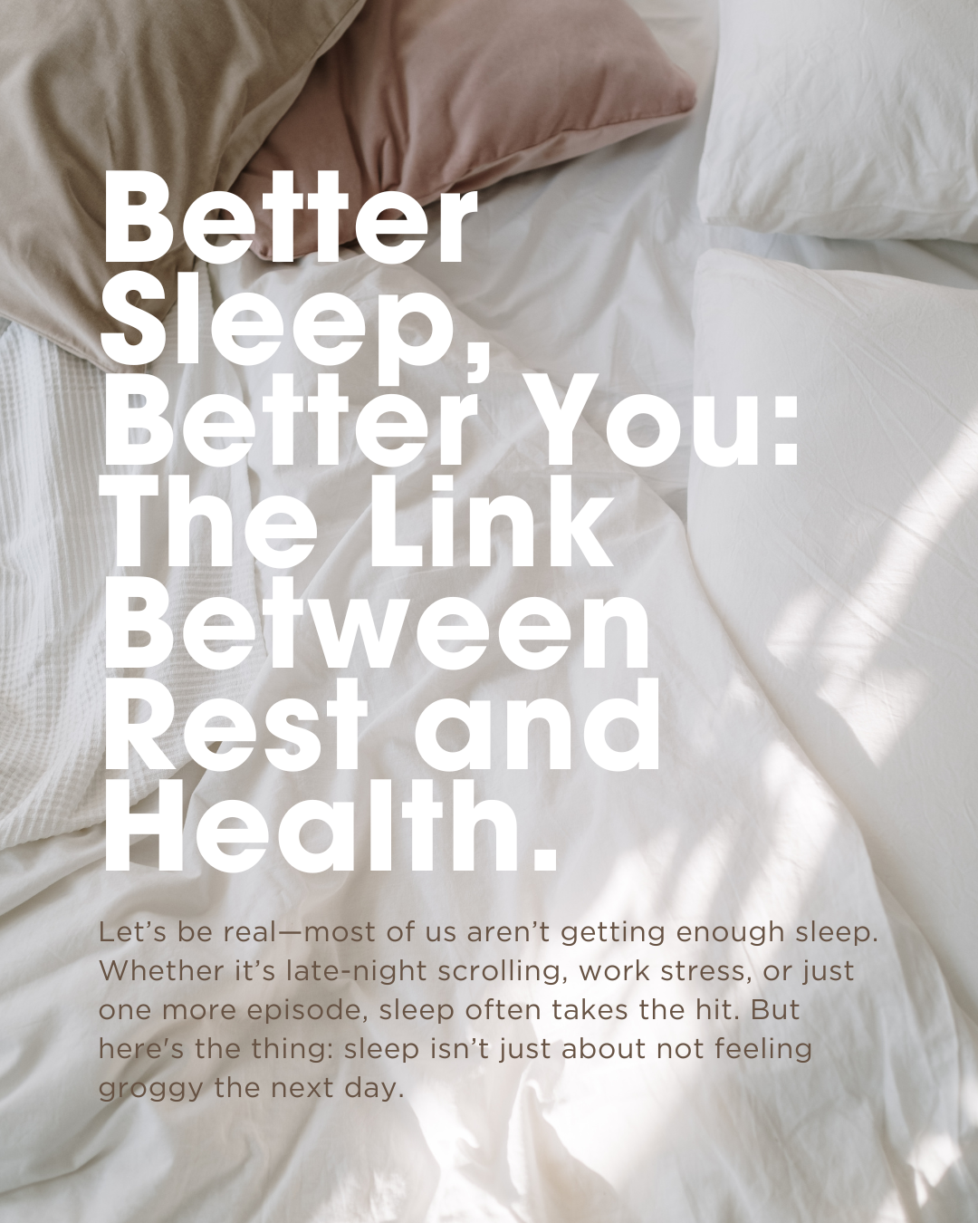 Better sleep – the link between rest and health